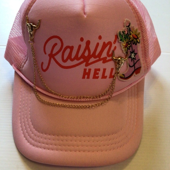 New! Upcycled Ruxpinsrags raisin hell trucker - Picture 1 of 6